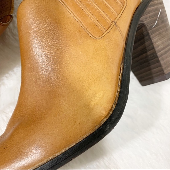 Dolce Vita Leather Western Ankle Booties - Picture 7 of 13
